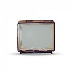 Old Television Stock Photo