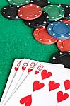 Online Gambling Still Life Stock Photo