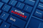 Online Support Stock Photo