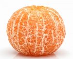 Orange Mandarin Or Tangerine Fruit Isolated Stock Photo