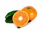 Oranges Fruit Isolated On A White Background Stock Photo