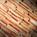 Panel Of Wood Plank Stock Photo