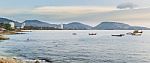 Panorama Picture Of Kalim Beach And Patong Beach, Phuket, Thaila Stock Photo