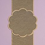 Paper Craft On Leather Texture Stock Photo