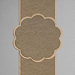 Paper Craft On Leather Texture Stock Photo