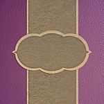 Paper Craft On Leather Texture Stock Photo