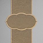 Paper Craft On Leather Texture Stock Photo