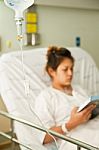 Patient In Hospital Stock Photo