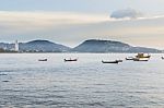 Patong Beach On Twilight Cloudy, Phuket, Thailand. It Is Well-kn Stock Photo