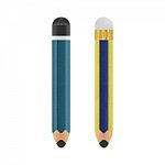 Pencil Is Cute Cartoon Illustration Isolated Icon On A White Stock Photo