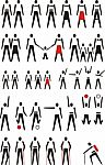 People Pictogram Stock Photo