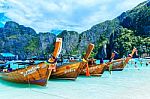 Phi-phi Island, Krabi, Thailand - November 11, 2016: Longtrail B Stock Photo