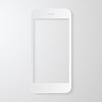 Phone Mobile  Drawing Paper Style Stock Photo