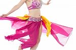 Photo Of A Belly Dancer In Traditional Costume Stock Photo