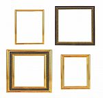 Picture Frame Isolated On White Background Stock Photo