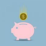 Piggy Bank  Illustration Stock Photo