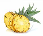 Pineapple Isolated On The White Background Stock Photo