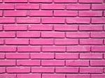 Pink Brick Wall Texture Background Stock Photo