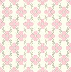 Pink Flower And Spiral Seamless Pattern On Pastel Background Stock Photo