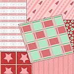 Pink  Quilt Stock Photo