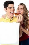 Pizza Time. Its Yummy! Stock Photo