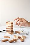 Planning, Risk And Strategy In Business, Businessman And Enginee Stock Photo