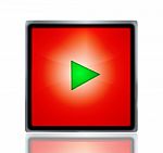 Play Sign Icon Button Stock Photo