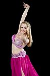 Portrait Of A Beautiful Belly Dancer Stock Photo