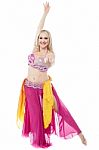 Portrait Of A Beautiful Belly Dancer Stock Photo