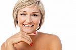 Portrait Of A Beautiful Smiling Lady Stock Photo