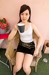 Portrait Of Thai Adult Women Office Beautiful Girl Drinking Coffee Stock Photo