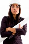 Portrait Of Young Professional Woman Stock Photo