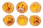 Portuguese Egg Tart Stock Photo