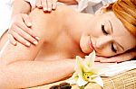 Preety Woman In Spa Treatment Stock Photo