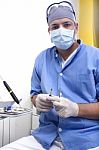 Prepparing Anaesthesia Stock Photo