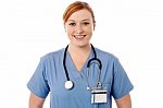 Pretty Young Female Doctor Stock Photo