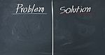 Problem And Solution Stock Photo