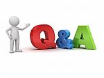 Question And Answer Stock Photo