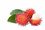 Rambutan Fruit Stock Photo