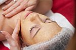 Receiving A Cleansing Therapy Stock Photo