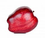 Red Apple Isolated On The White Background Stock Photo