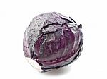 Red Cabbage With Condensation Stock Photo