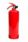 Red Fire Extinguisher Stock Photo