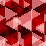 Red Geometry Abstract Seamless Pattern Stock Photo