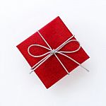 Red Gift Box Stock Photo