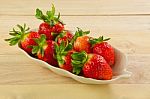 Red Strawberries Stock Photo