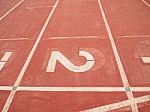 Retro Sport Running Track Stock Photo