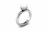 Ring With Pearl Stock Photo