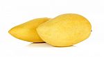 Ripe Mango Isolated On The White Background Stock Photo