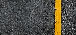 Road Texture With Two Yellow Stripe Stock Photo